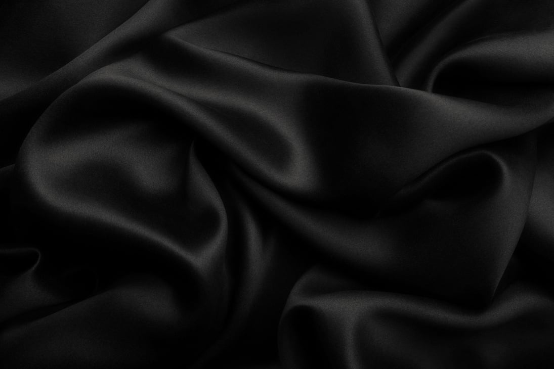 Black satin silk, elegant fabric for backgrounds